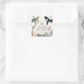 Sous le Baby shower Océan Mer Favors Sticker (Sac)