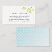 Sous le Baby shower Océan Mer insérer la carte (Devant / Derrière)