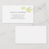 Sous le Baby shower Océan Mer insérer la carte (Devant / Derrière)