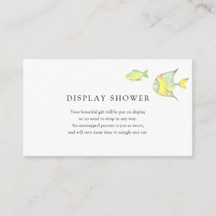 Sous le Baby shower Océan Mer insérer la carte