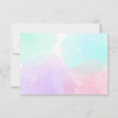 Sous le Baby shower Sea Mermaid Insérez la carte R (Dos)