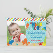 Sous le carte de remerciements d'anniversaire de (Debout devant)