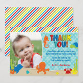 Sous le carte de remerciements d'anniversaire de (Devant / Derrière)