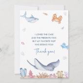 Sous le Carte de remerciements de fête d'anniversa (Devant)