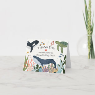 Sous le Carte de remerciements du Baby shower mari