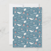 Sous le Carte de remerciements du Baby shower mari (Dos)