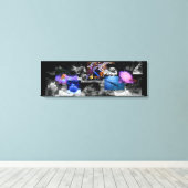 Sous le décor d'art de toile de mer (Insitu (Plancher de Bois))