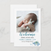 Sous le Faire-part de naissance marin (Devant / Derrière)