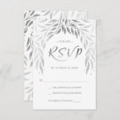 Sous le mariage des saules RSVP Faux Silver (Devant / Derrière)