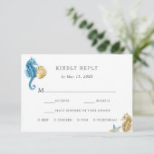 Sous le mariage maritime RSVP avec choix de repas (Debout devant)