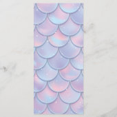 Sous le menu de fête d'anniversaire de sirène de (Dos)