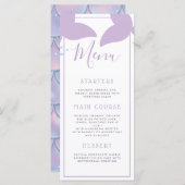 Sous le menu de fête d'anniversaire de sirène de (Devant / Derrière)