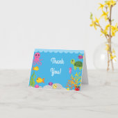 Sous le Merci de mer 1er Anniversaire Cartes (Fleur jaune)