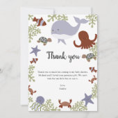 Sous le Merci du Baby shower marin Kawaii (Devant)