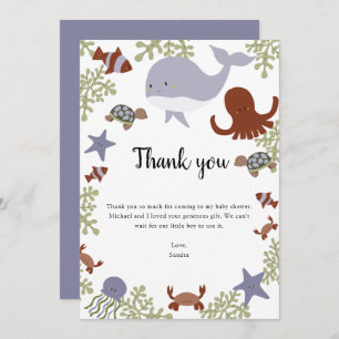 Sous le Merci du Baby shower marin Kawaii