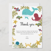 Sous le Merci du Baby shower marin Kawaii (Devant)