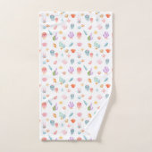 Sous le Motif marin (Serviette à main)