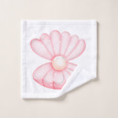 Sous le Motif marin (Gant de toilette)