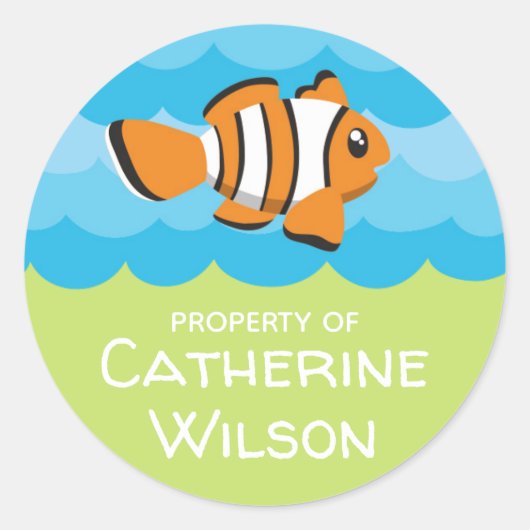 Sous le nom de l'école de la mer Étiquettes | Coul (Devant)