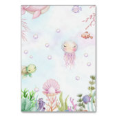 Sous le panneau Numéro de table du Baby shower mar (Dos)