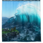 Sous le rideau de douche à vagues (Devant)