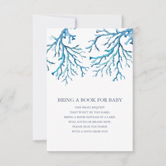 Sous le Sea Book For Baby Insert Invitation (Devant)