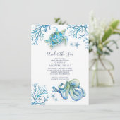 Sous le Sea Boy 1er anniversaire Invitation (Debout devant)