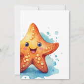 Sous le Sea Boy Anniversaire de enfant Invitation (Dos)