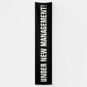 Sous le signe blanc de bannière de nouveau noir de (Vertical)