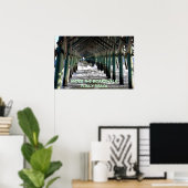 Sous le tableau Marche Poster (Bureau à domicile)
