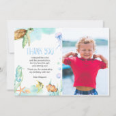 Sous l'eau Merci d'anniversaire Animaux de l'océan (Devant)