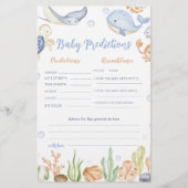 Sous les animaux de mer océan Carte de prédictions (Devant)