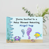 Sous les Baby showers de mer Invitations ~ Garçon (Debout devant)