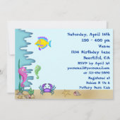 Sous les Baby showers marins Invitations neutres (Dos)