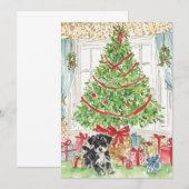 Sous les cartes de Noël des sapins de Noël (Devant / Derrière)