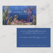 Sous les cartes de visite blonds de sirène de mer (Devant / Derrière)