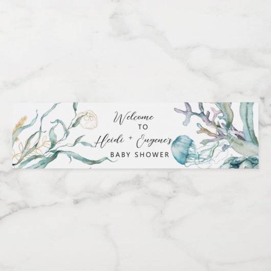 Sous les Étiquettes de la bouteille d'eau de médus (Étiquettes simples)