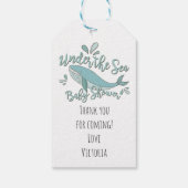 Sous les étiquettes Favor du Baby shower de balein (Dos)