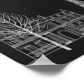 Sous les étoiles à Paris I Poster (Coin)