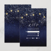 Sous les étoiles Nuit étoilée Or Bleu Réponse à la (Devant / Derrière)