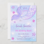 Sous les invitations à la fête d'anniversaire de l (Devant)