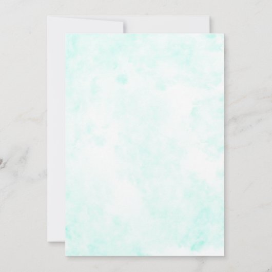 Sous Les Invitations D'Anniversaire De La Mer (Dos)