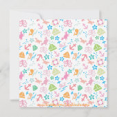 Sous les invitations de baby shower de mer (Dos)