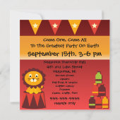 Sous les invitations du Grand Top Circus (Dos)