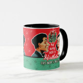 Sous Les Mistletoe Christmas Mugs (Devant droit)