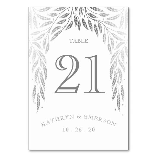 Sous les Willows Mariage Cartes de table Faux Arge (Par défaut)