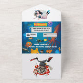 Sous l'invitation d'anniversaire de la mer - Carte (Dehors)