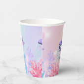 Sous l'Océan Gobelets en Papier Rose et Violet Ann (Droite)