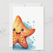 Sous l'océan Mer Animal Boy Invitation Anniversair (Dos)