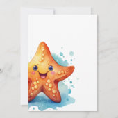 Sous l'océan Mer Animal Boy Invitation Anniversair (Dos)